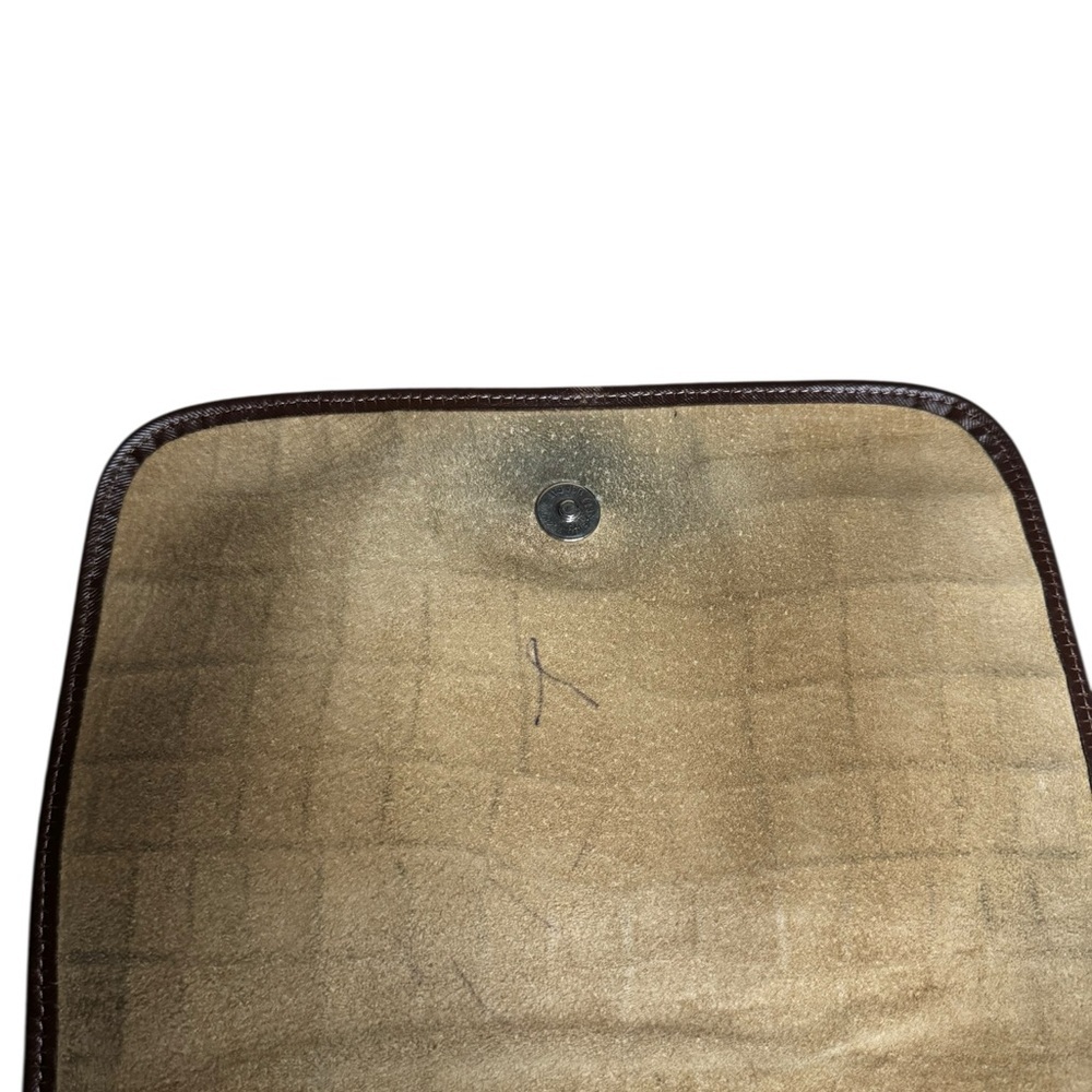 Dooney Brown Croc Embossed Shoulder Bag - Picture 10 of 10